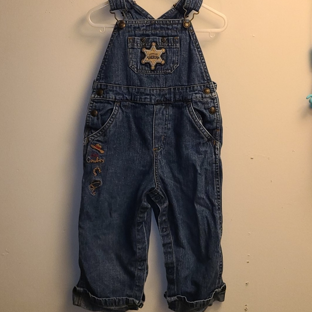 Little cowboy/sheriff toddler overalls